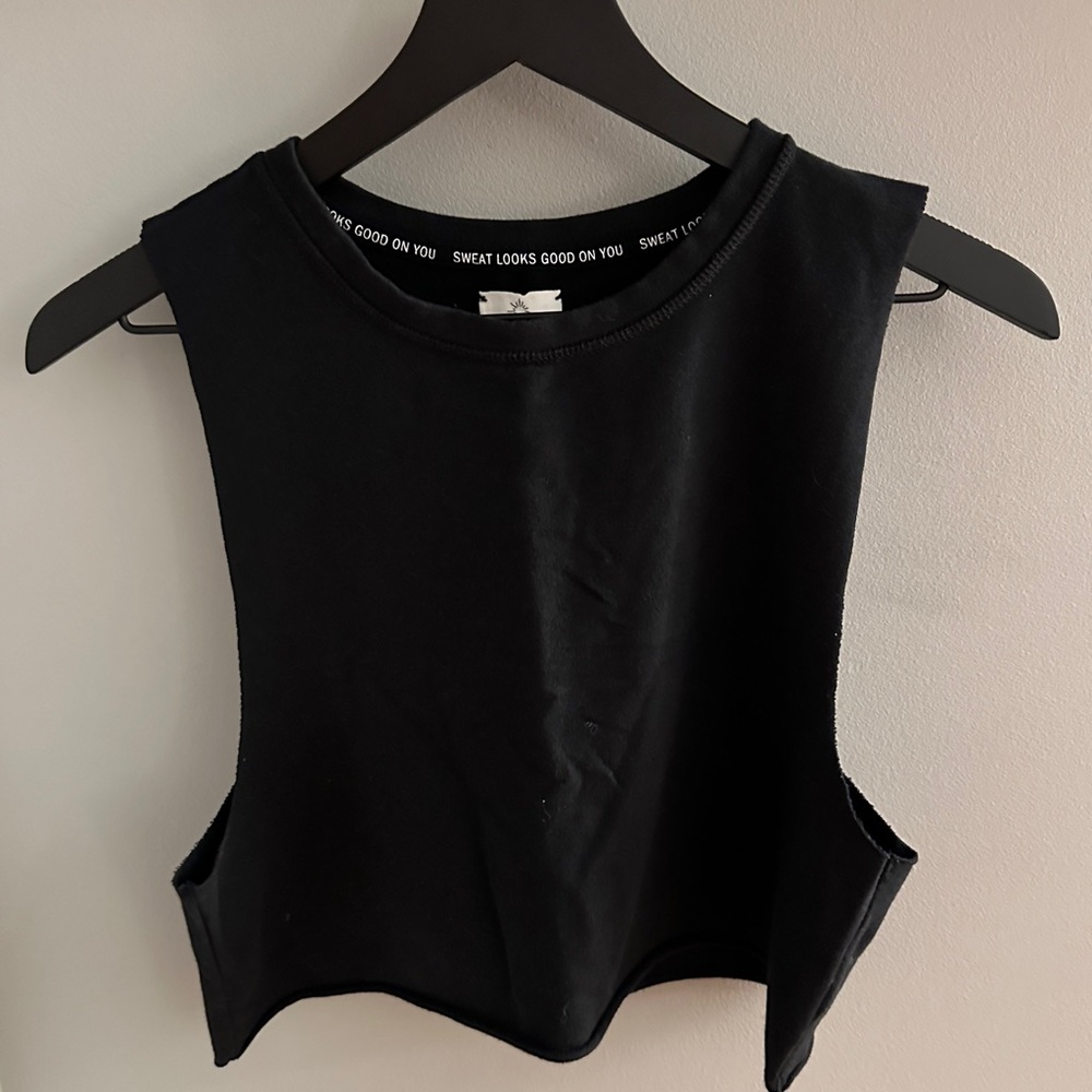Black Aerie Offline Cut Off Muscle Tee (XS)